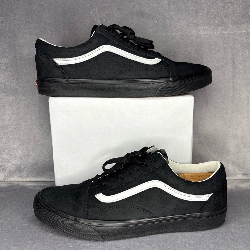 Vans Old Skool Pig Suede Black Men VN0A4U3B18L Rare Sneakers Size: 13